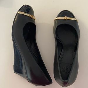 Tory Burch wedge kitten heels